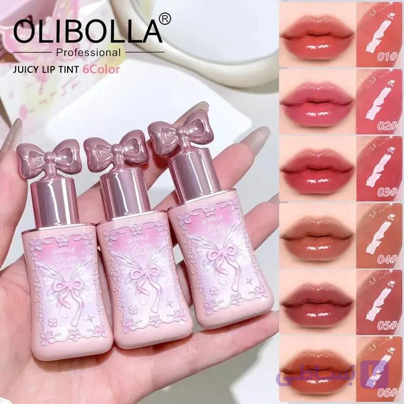 لیپ گلاس تینتی پاپیونی پرنسسی اولیبولا تینت لب خیس olibolla دوپ فلاورنوز — تصویر 1