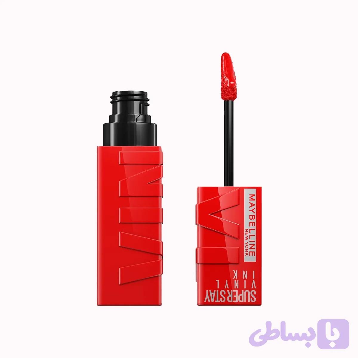 رژ لب مایع براق میبلین مدل Vinyl Ink | رنگ Red-Hot — تصویر 1