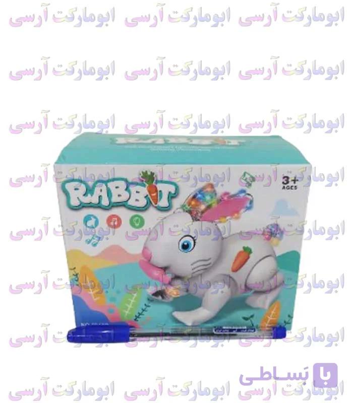 ربات خرگوش موزیکال حرکتی باتری خور — تصویر 1