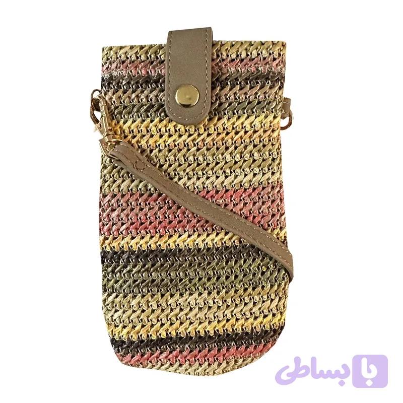 کیف گردنی زنانه مدل حصیری