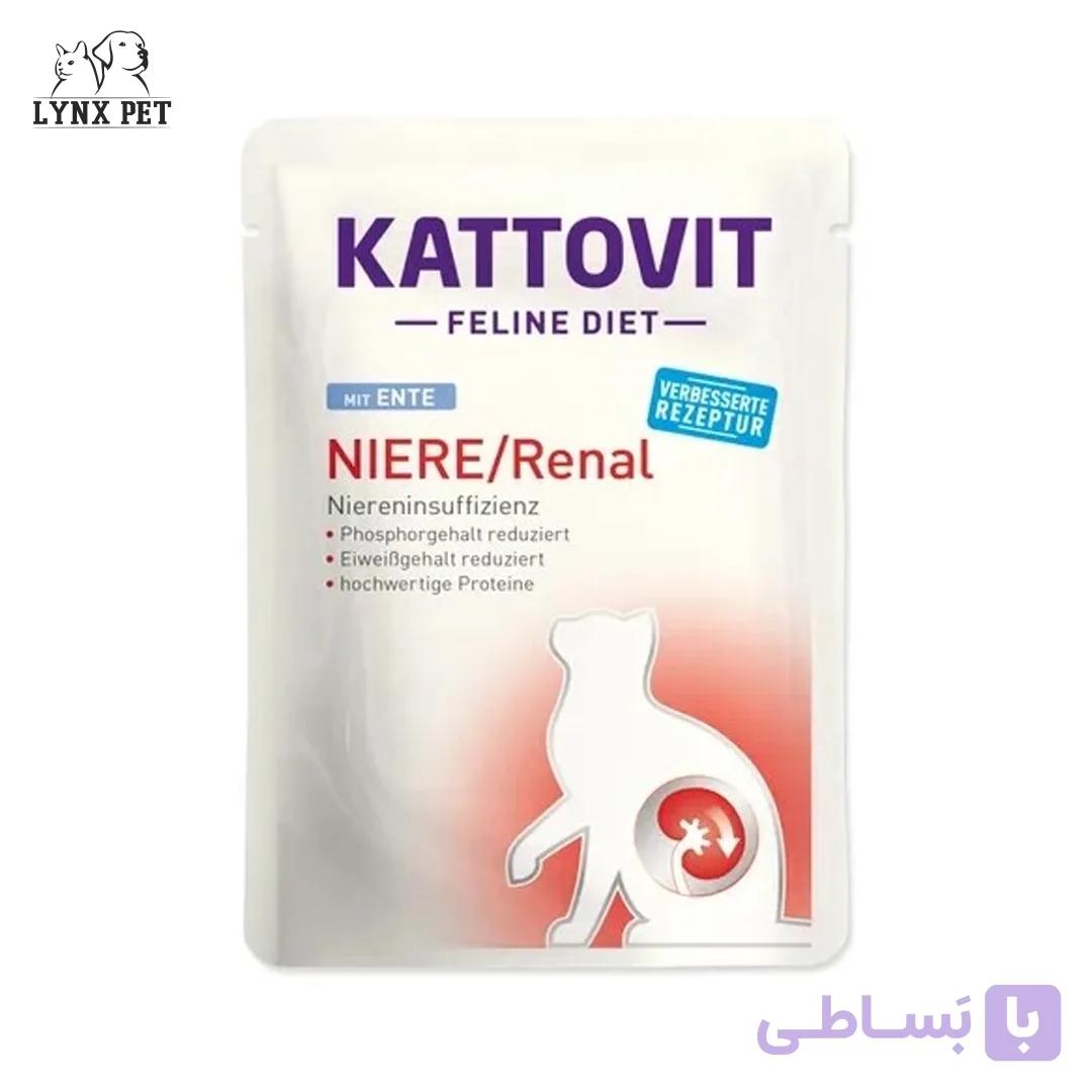 پوچ گربه رنال طعم اردک کتوویت