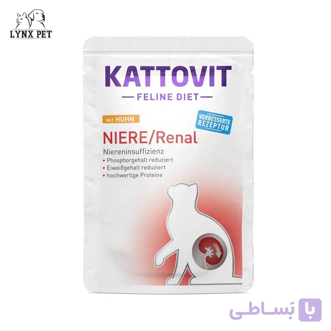 پوچ گربه رنال طعم مرغ کتوویت