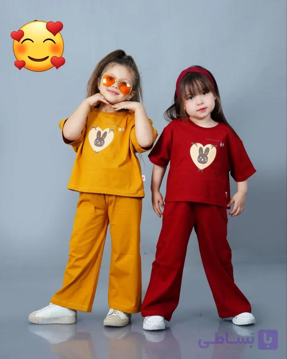 کراپ شلوار دخترانه خرگوش قلبی — تصویر 1