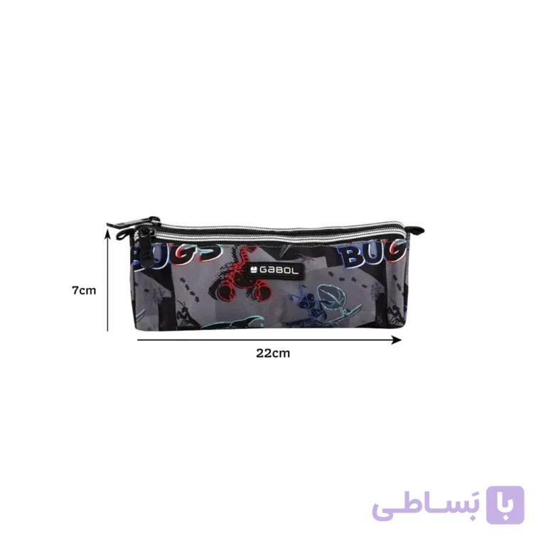 جامدادی سه زیپ پسرانه گابل اسپانیا مدل Bugs — تصویر 1