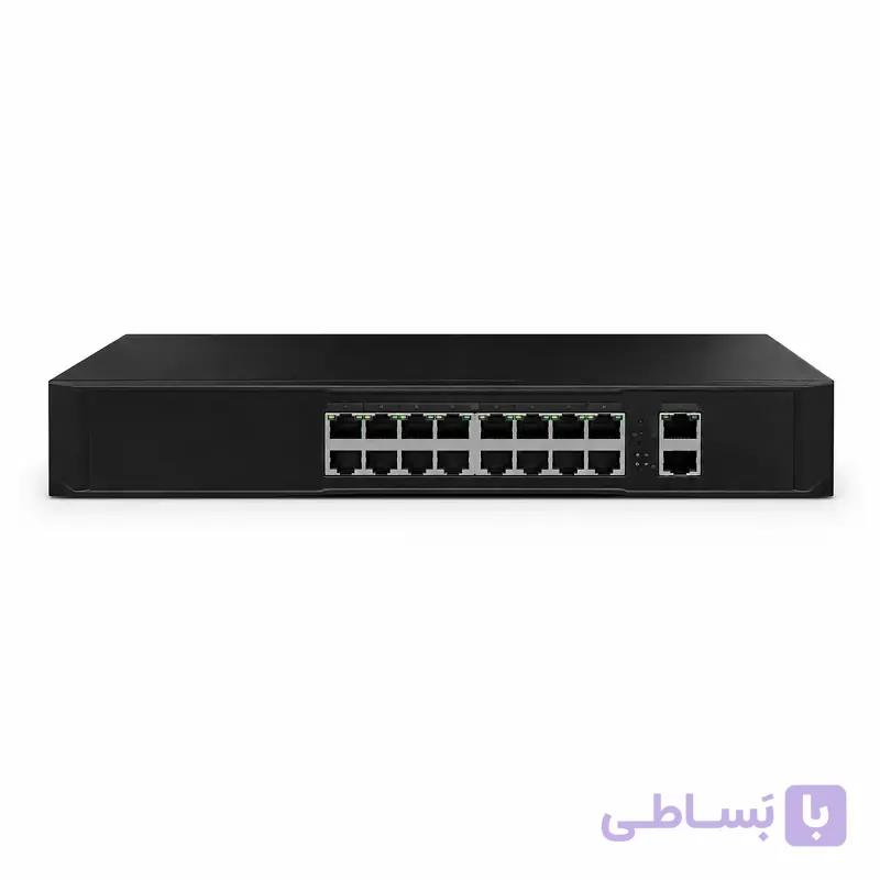 سوئیچ POE ریویژن مدل RN-G1620GB شانزده پورت گیگابیتی