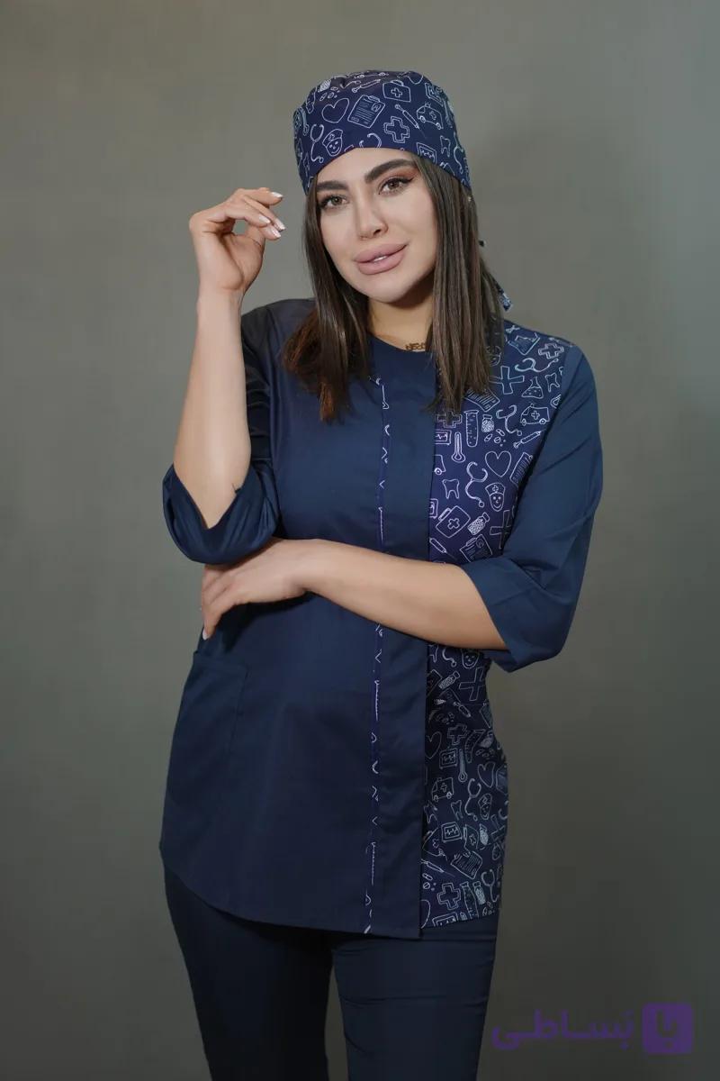 اسکراب تک پزشکی زنانه طرحدار — تصویر 1