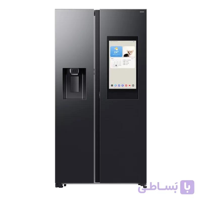 یخچال فریزر ساید بای ساید سامسونگ مدل RS90 رنگ مشکی — تصویر 1