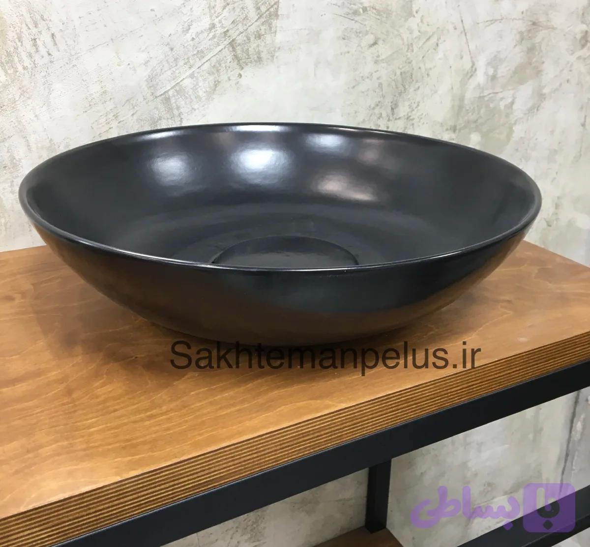 سنگ روشویی رنگی مشکی مات