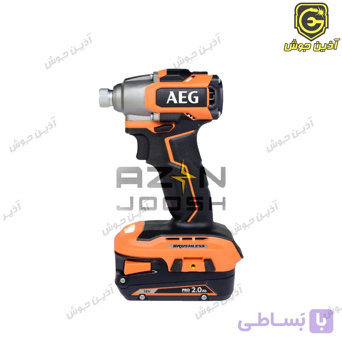 پیچ گوشتی شارژی 18 ولت براش لس آاگ AEG مدل BSS18SBL-0 بدون باطری — تصویر 1