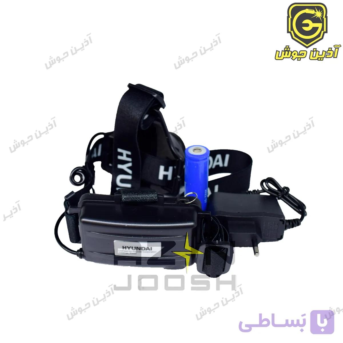 چراغ پیشانی (هدلایت) شارژی هیوندای HYUNDAI مدل HL6010-B — تصویر 1