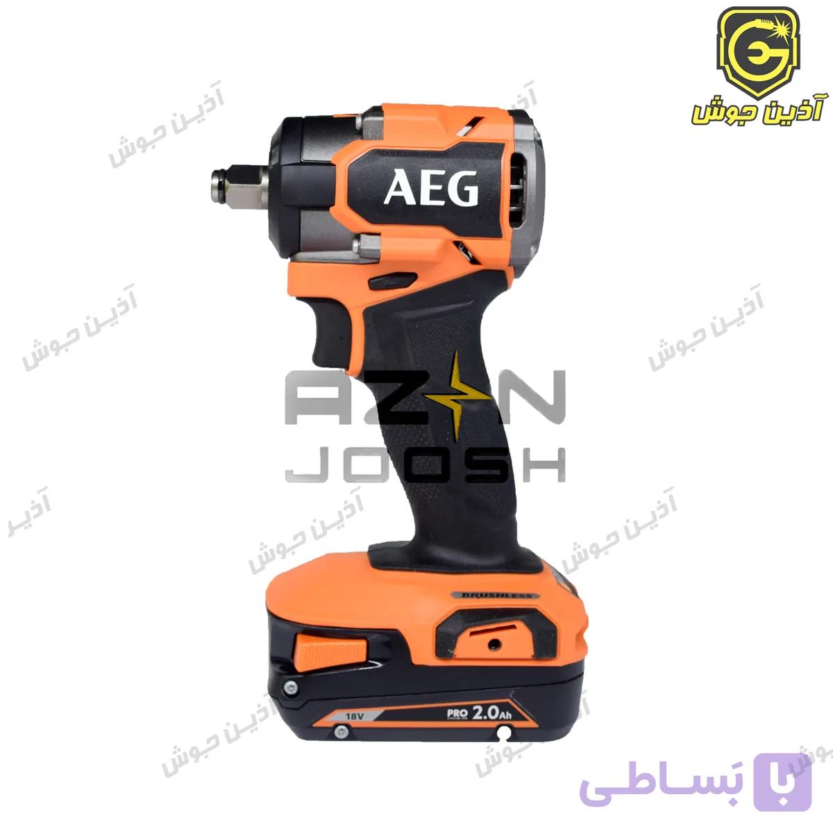 بکس شارژی 18 ولت 1/2 براش لس 280 نیوتن آاگ AEG مدل BSS18S12BL2-0 بدون باطری — تصویر 1