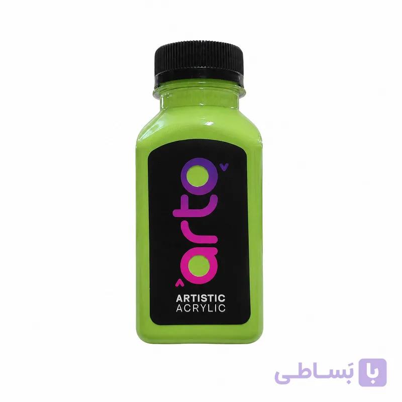 رنگ اکریلیک هنری سبز پاستیلی برند آرتو کد AR-C30 حجم 100 میل