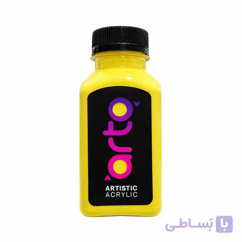 رنگ اکریلیک هنری زرد پاستیلی برند آرتو کد AR-C32 حجم 100 میل