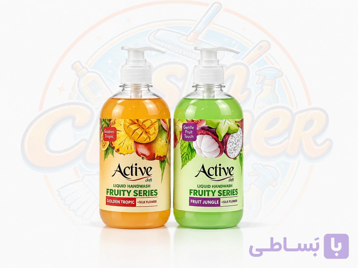 مایع دستشویی پمپی اکتیو مدل فروتی۴۵۰ میل