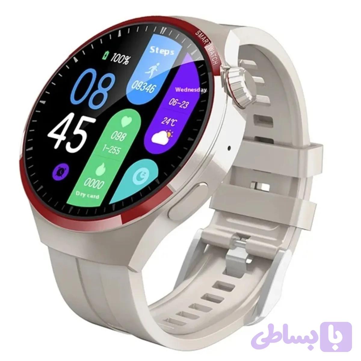 ساعت هوشمند دیبت ویر مدل G7 Max Plus با دو بند سیلیکون و فلزی — تصویر 1