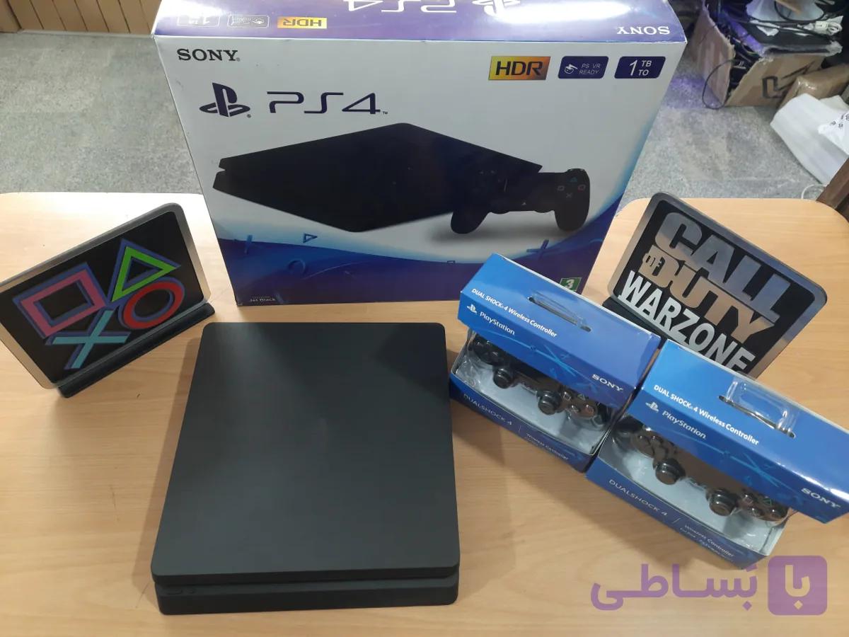 پلی استیشن 4 کپی خور استوک همراه 2 دسته کپی ps4 آکبند ظرفیت 1 ترابایت همراه بازی — تصویر 1
