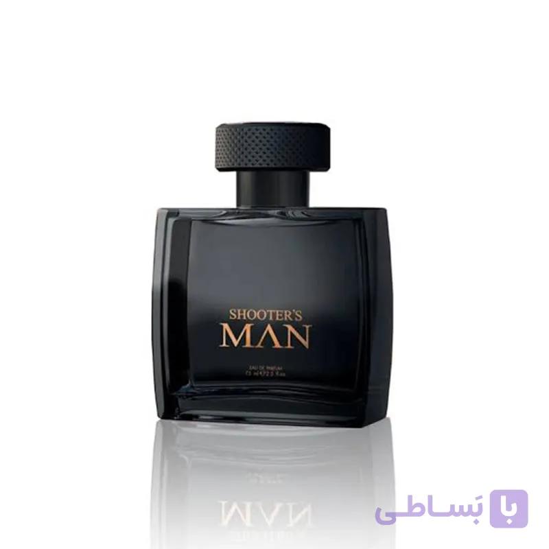 ادکلن مردانه مدل شوتِرس من بلک Shooters Man Black ادو پرفیوم Farmasi فارماسی ۷۵ میلی‌لیتر