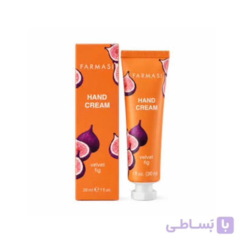 کرم دست فارماسی FARMASI رایحه انجیر سبز Velvet Fig Hand Cream ولوت فیگ ۳۰ میلی‌لیتر
