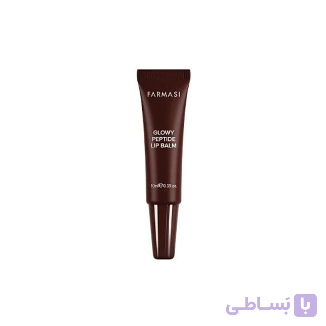 بالم لب رنگی براق فارماسی FARMASI مدل Glowy Peptide Glazed Mocha