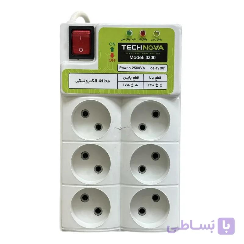 محافظ برق 6 خانه تکنوا مدل 3300 — تصویر 1
