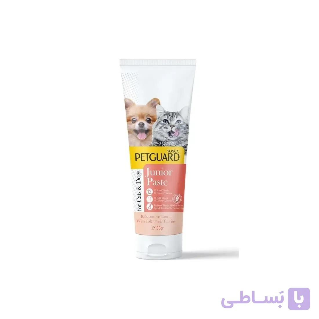 خمیر مکمل رشد توله سگ و بچه گربه پت‌گارد 100 گرم