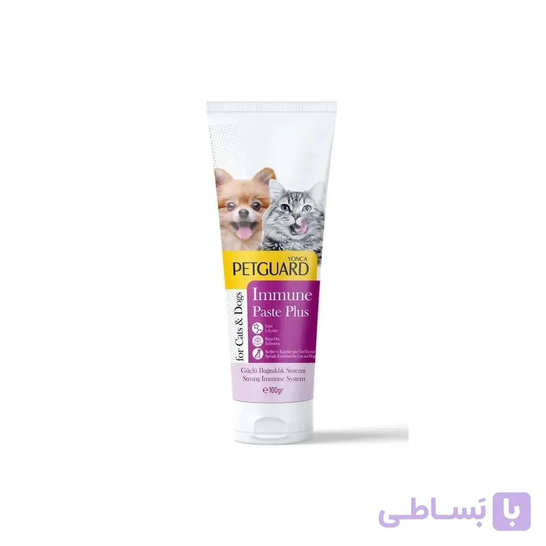 خمیر تقویت سیستم ایمنی سگ و گربه پت‌گارد وزن 100 گرم