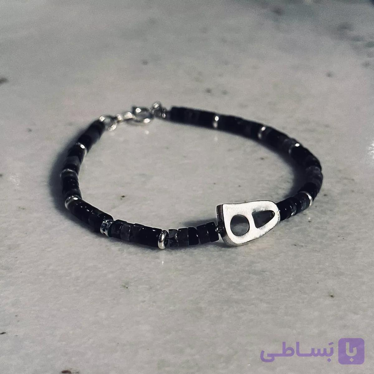 دستبند طرح نیمانی نقره — تصویر 1