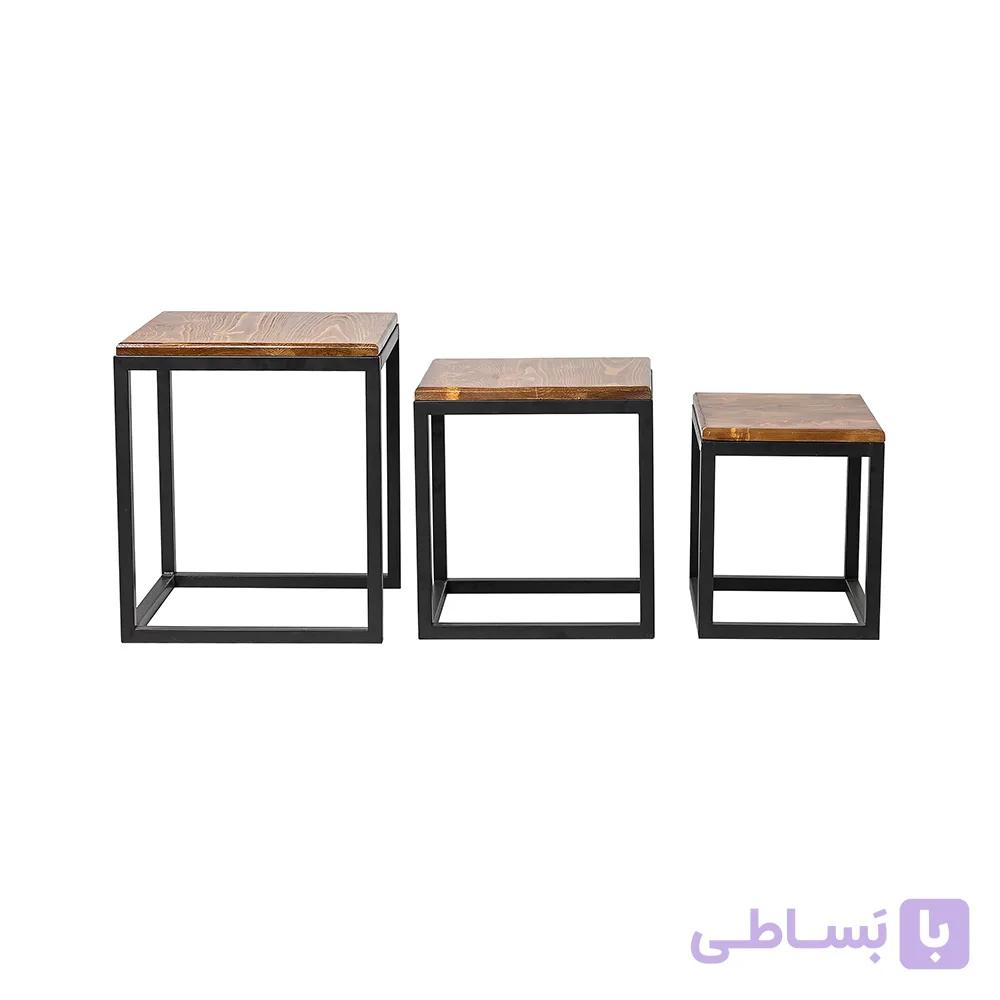 میز عسلی سه تکه پردیس با صفحه mdf