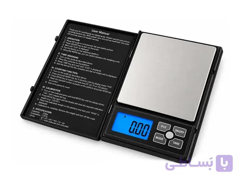 ترازو دیجیتال نوت بوک 500 گرم دقت 0.01 گرم سه صفر — تصویر 1