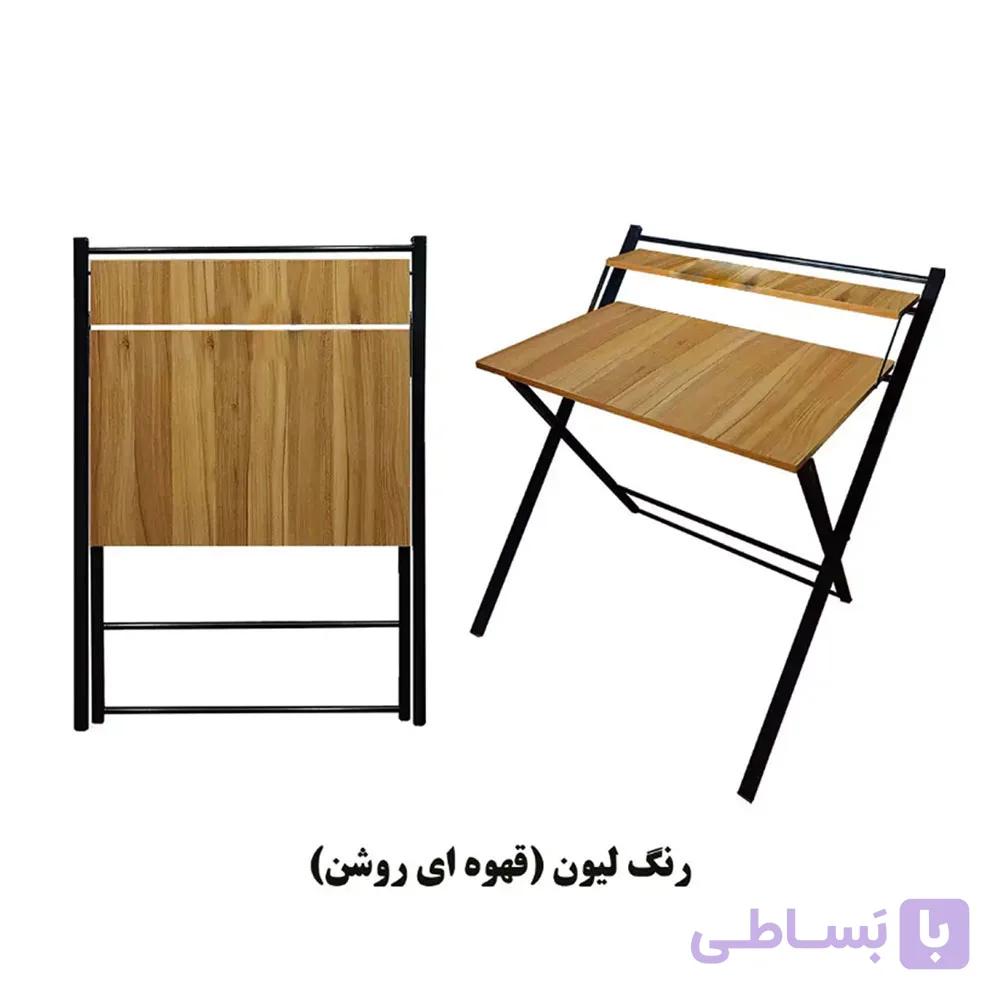 میز تحریر تاشو پایه بلند ایستاده مشکی