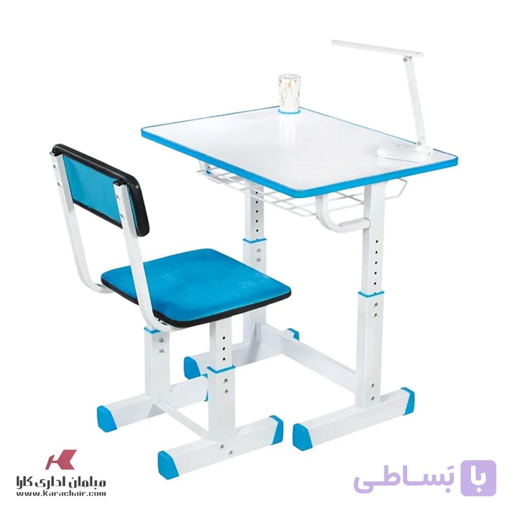 میز تحریر نوجوان پسرانه با صندلی پارچه ای آبی