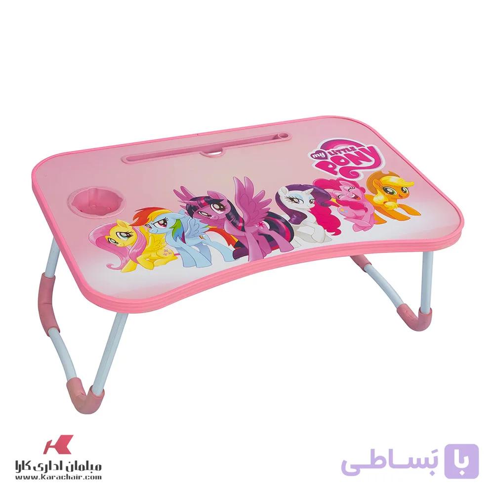 میز تحریر دخترانه تاشو زمینی طرح کیتی — تصویر 1