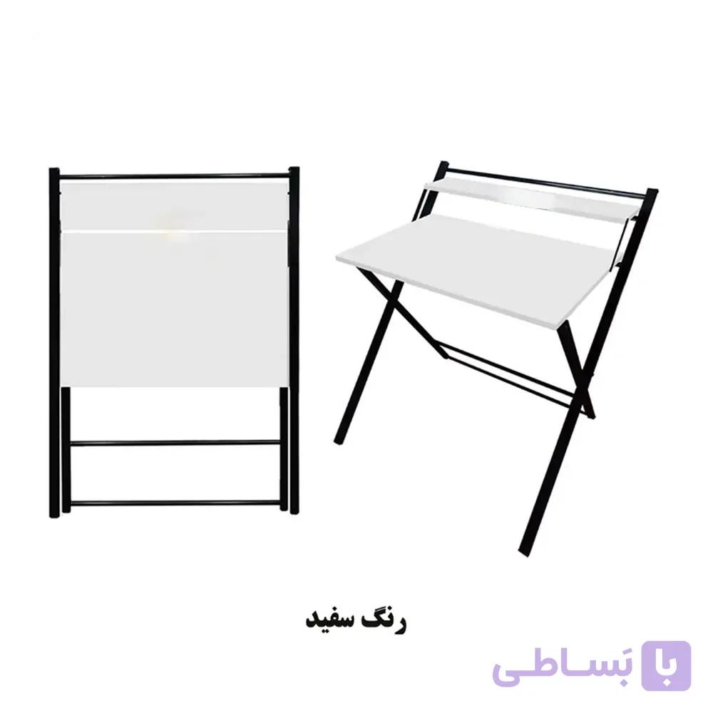 میز تحریر تاشو ایستاده مدل سرو رنگ سفید