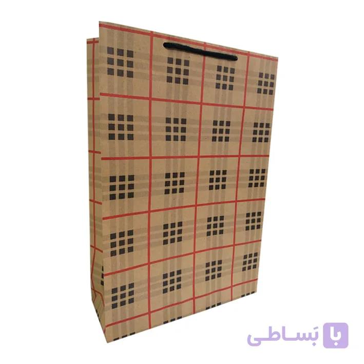 پاکت هدیه کرافت چهارچین کد 1037 بسته 2 عددی — تصویر 1