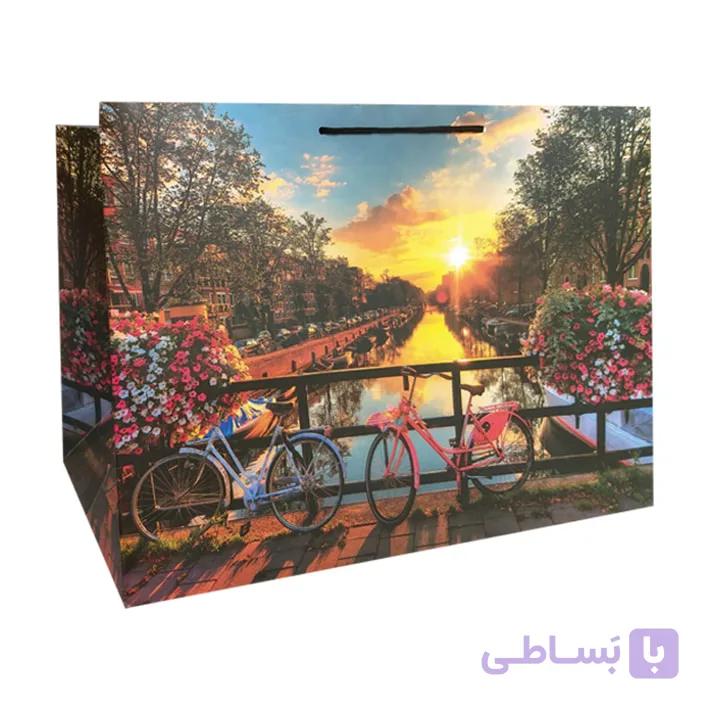 پاکت هدیه غروب طلایی کد 1079 بسته 2 عددی — تصویر 1