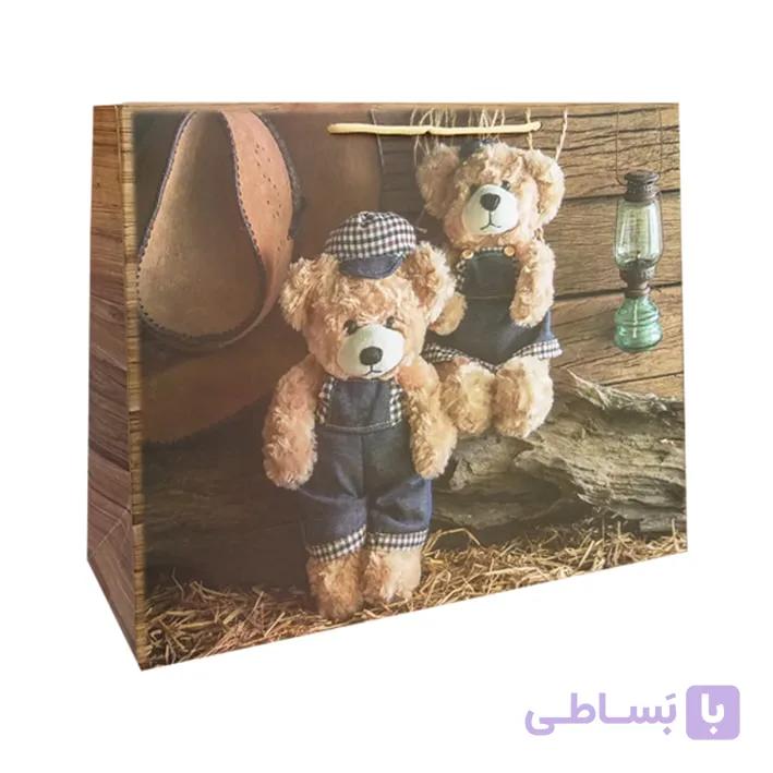 پاکت هدیه خرس کوچولوها کد 1068 بسته 2 عددی — تصویر 1