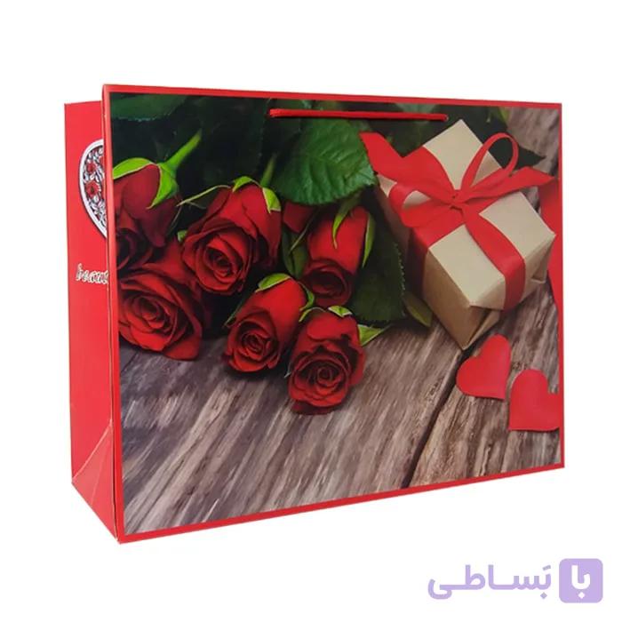 پاکت هدیه رزهای عاشقانه کد 1114 بسته 2 عددی — تصویر 1
