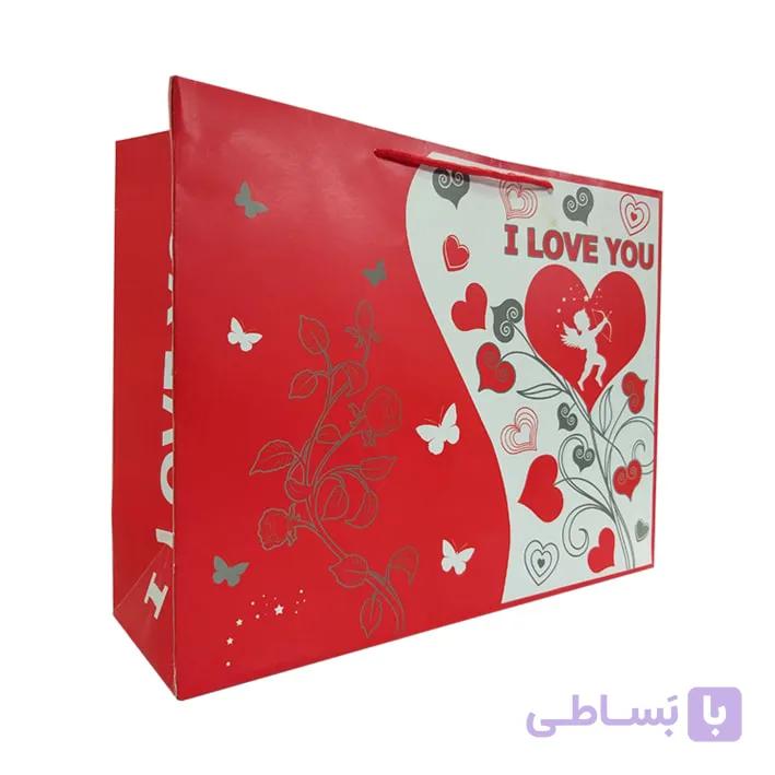 پاکت هدیه قلب سرخ کد 1019 بسته 2 عددی — تصویر 1