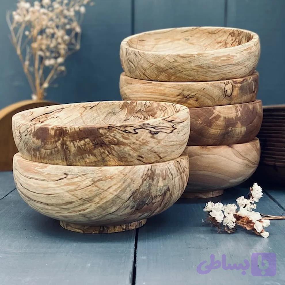 کاسه آجیل خوری چوبی کد 0162 — تصویر 1