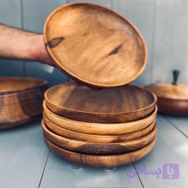 پیش دستی چوبی گردو کد 40093 — تصویر 1
