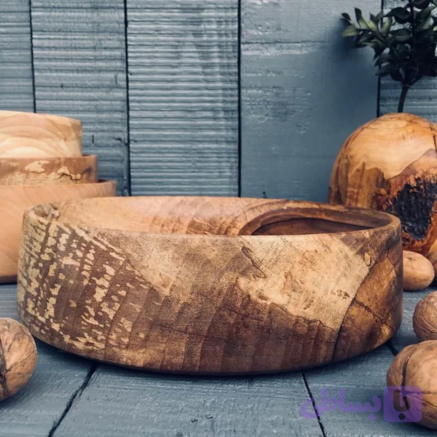 کاسه چوبی کد 598 — تصویر 1