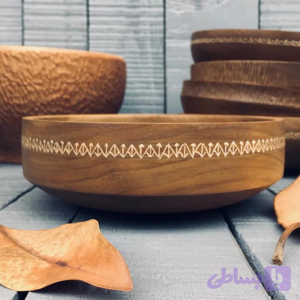 کاسه چوبی کد 585 — تصویر 1