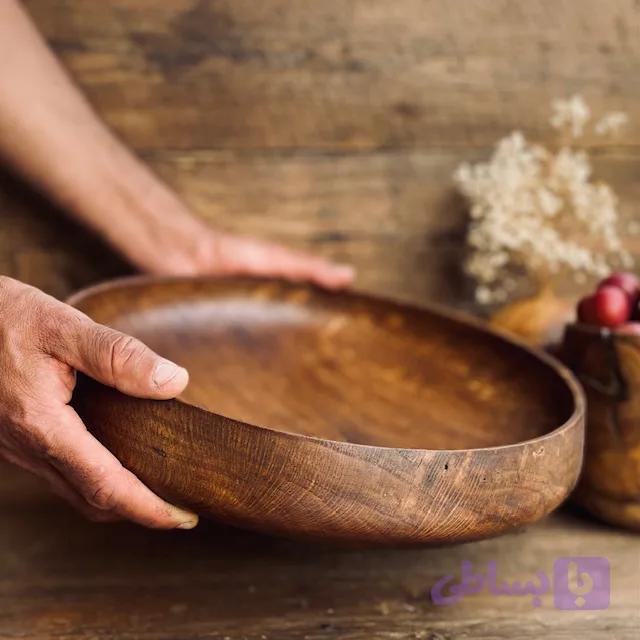 ظرف چوبی بلوط کد 010083 — تصویر 1