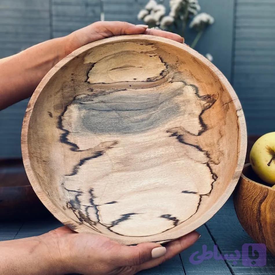 ظرف چوبی پذیرایی چنار کد 881 — تصویر 1