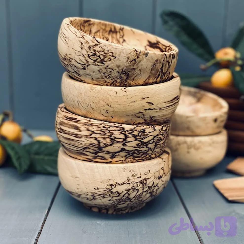 کاسه آجیل خوری چوبی کد 0146 — تصویر 1