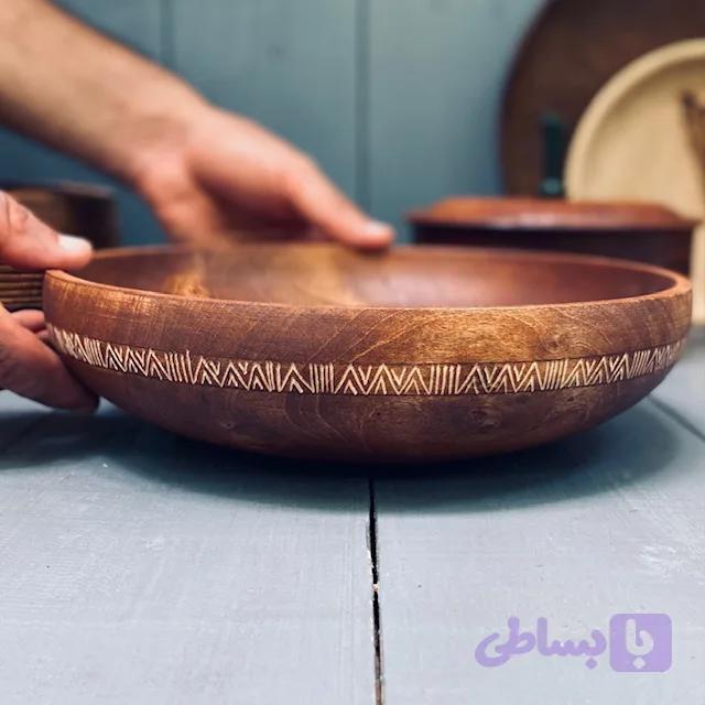کاسه چوبی دکوری کد 0183 — تصویر 1