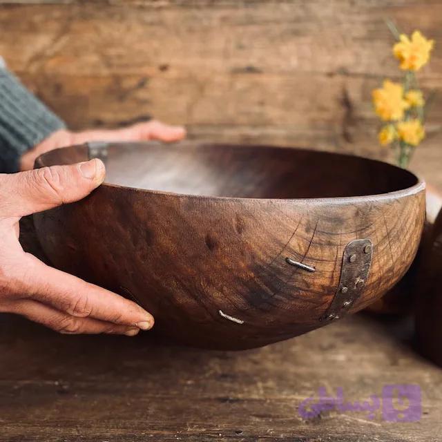 کاسه چوبی مدل پیندار کد 0443 — تصویر 1