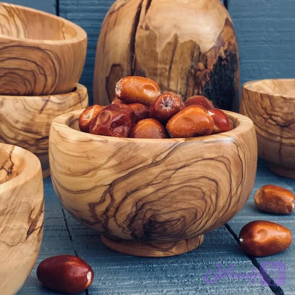 کاسه آجیل خوری چوبی کد 538 — تصویر 1