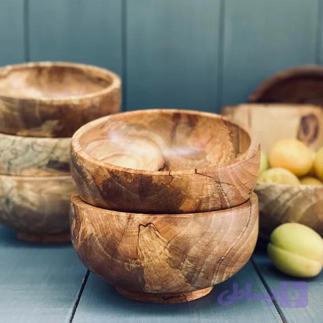 کاسه آجیل خوری چوبی کد 0156 — تصویر 1
