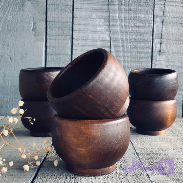 کاسه چوبی کد 345 — تصویر 1